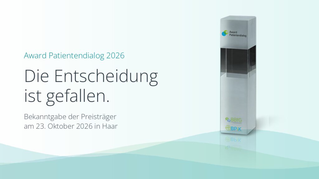 Award Patientendialog 2026 – Die Entscheidung ist gefallen
