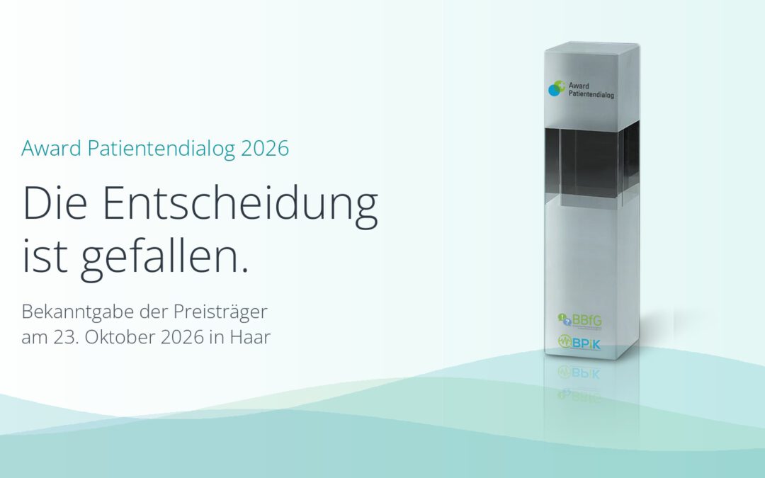 Award Patientendialog 2026: Die Entscheidung ist gefallen